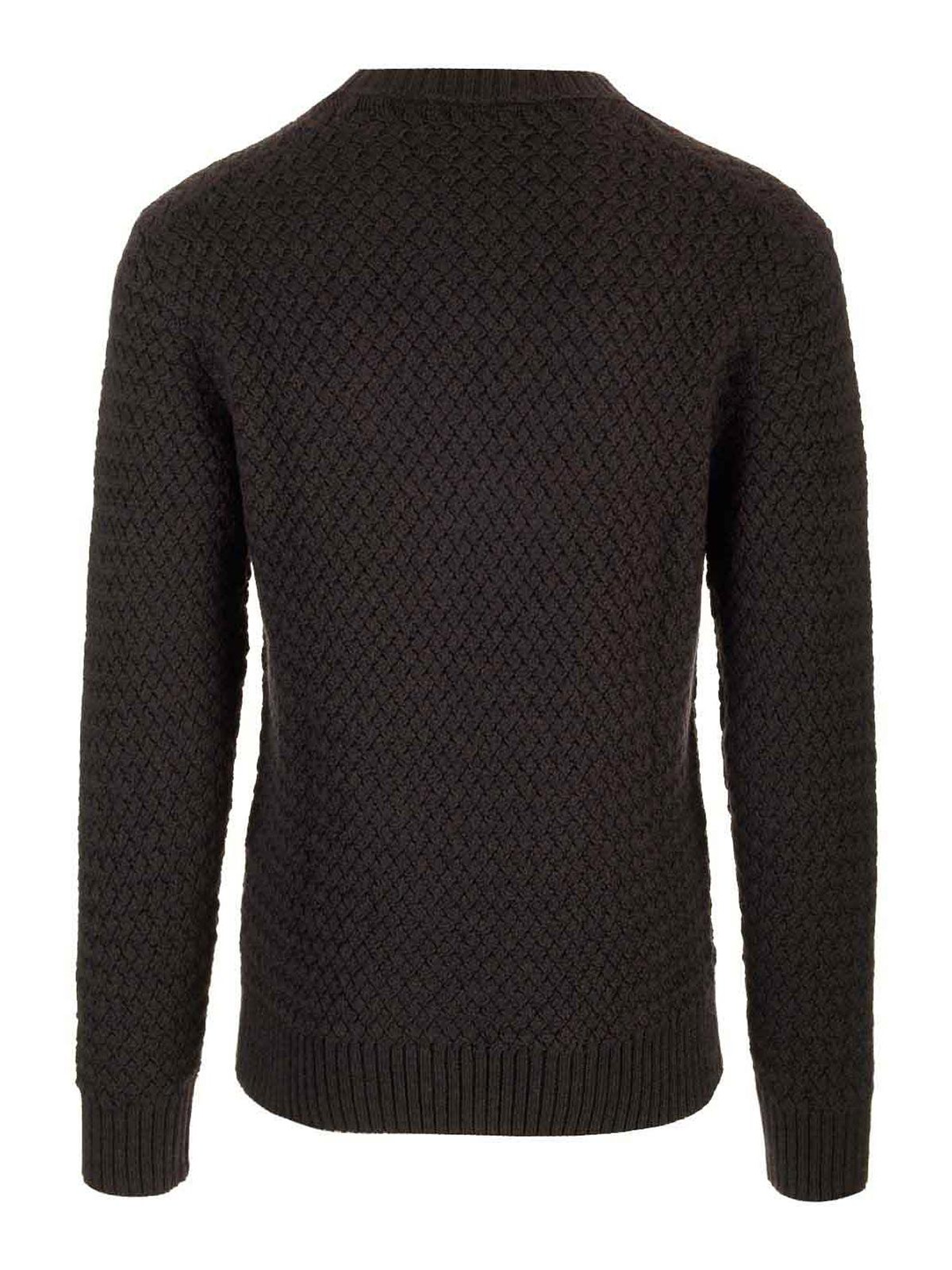 Tagliatore Crew Neck Sweater Knitwear Brown In Brown
