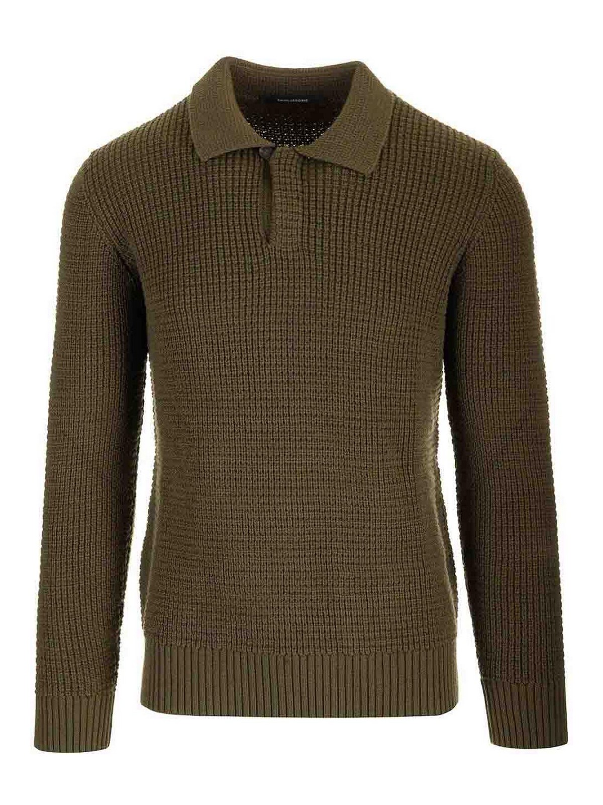 Tagliatore Long-sleeved Sweater In Green