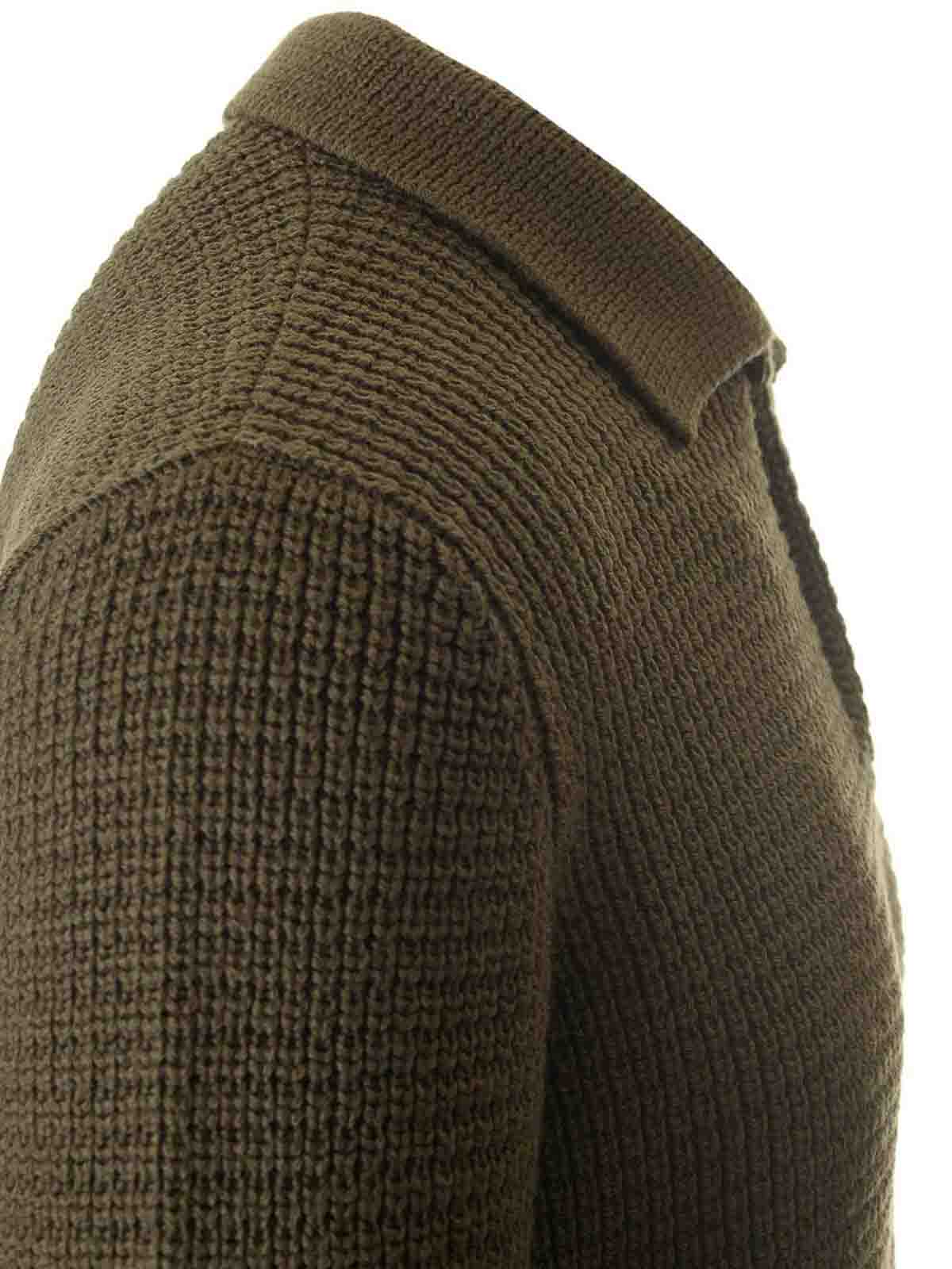 Tagliatore Long-sleeved Sweater In Green