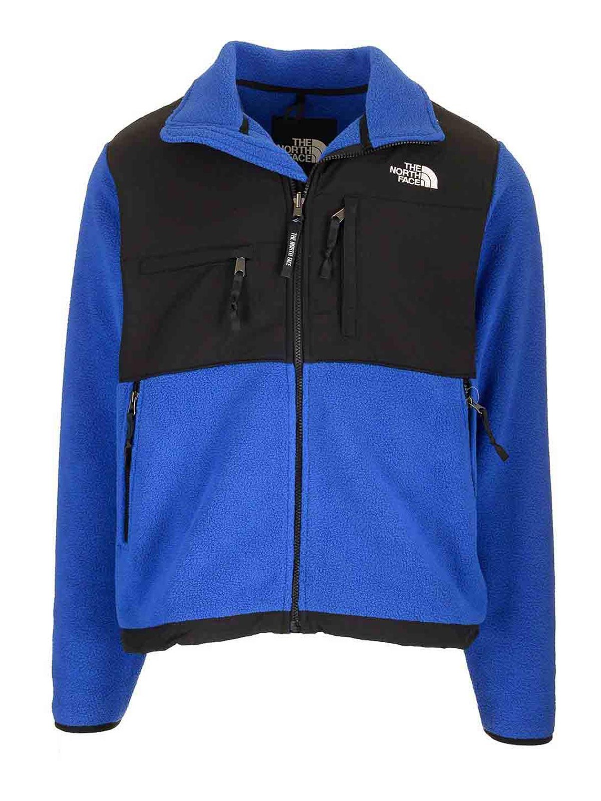 The North Face Mens Retro Denali Colour-block Fleece Jacket Blue In Blue