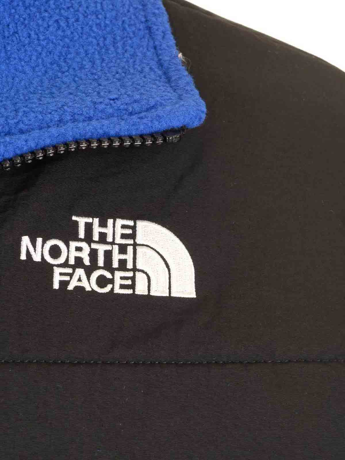 The North Face Mens Retro Denali Colour-block Fleece Jacket Blue In Blue