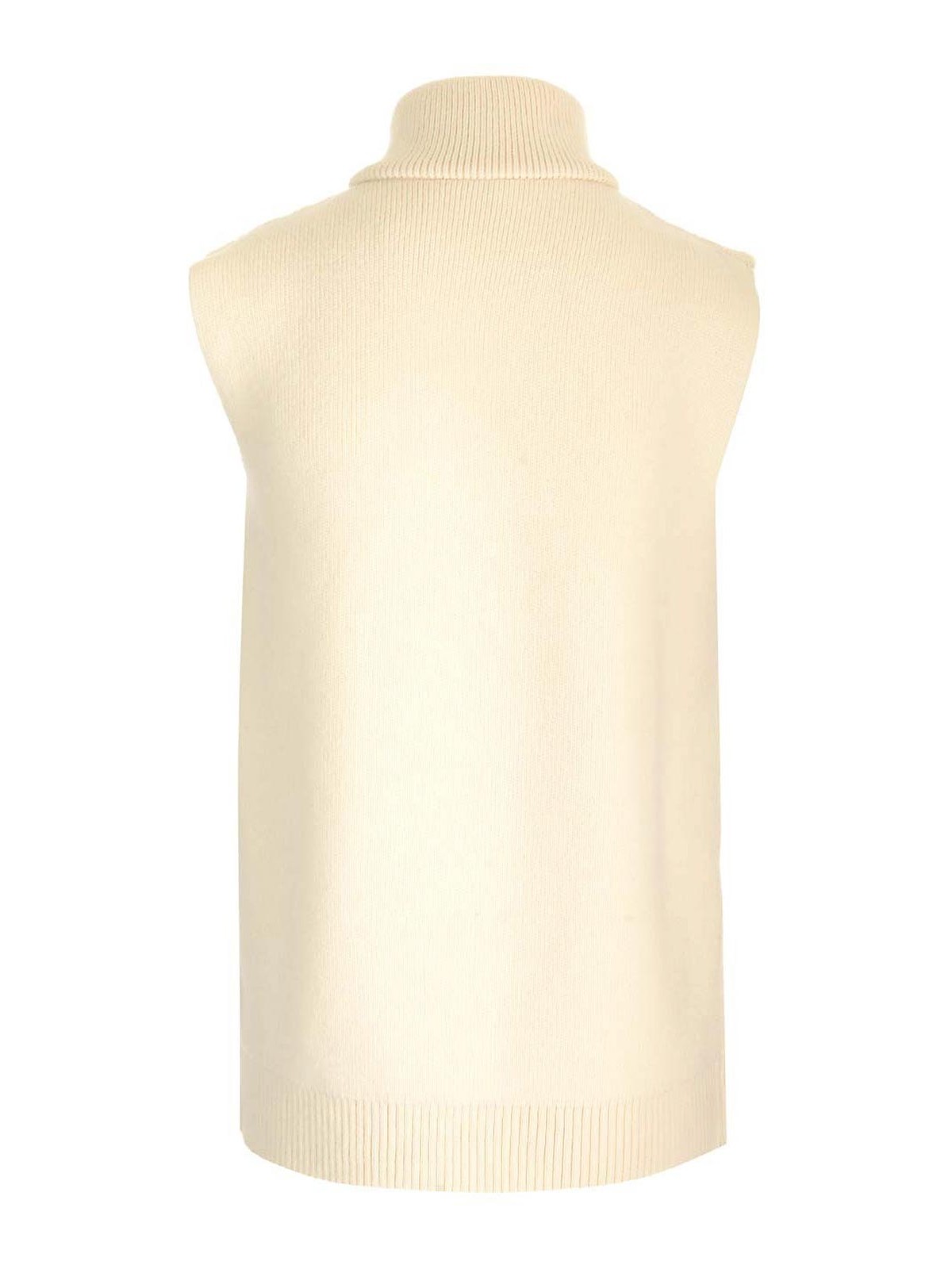 Loewe Wool And Sheraling Vest In Yellow