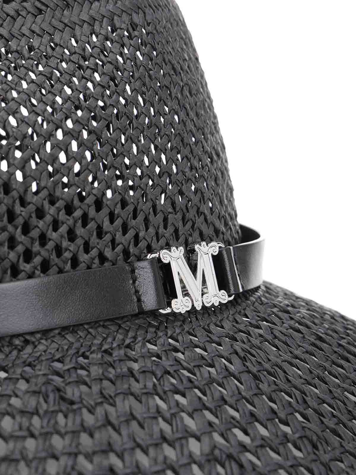 Max Mara Wide Brim Hat Hats Black In Black