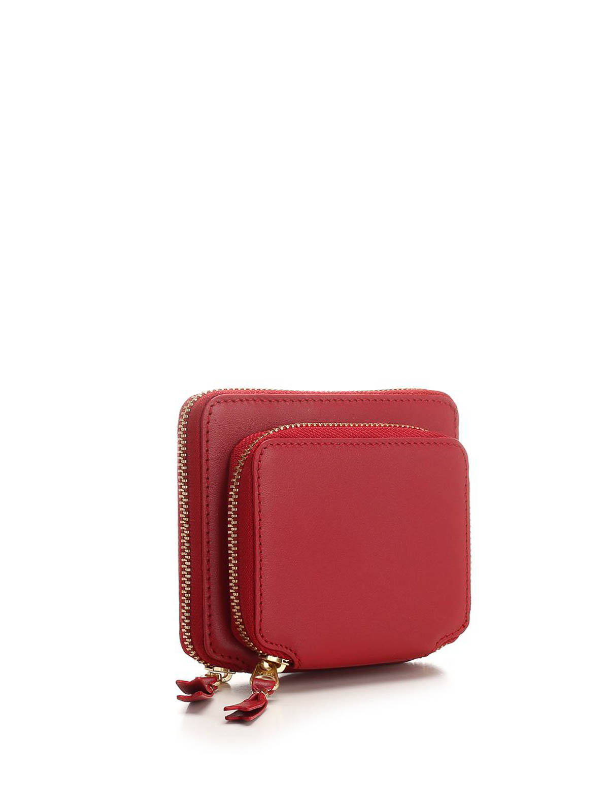 Comme Des Garçons Leather Wallet Wallets Red In Red