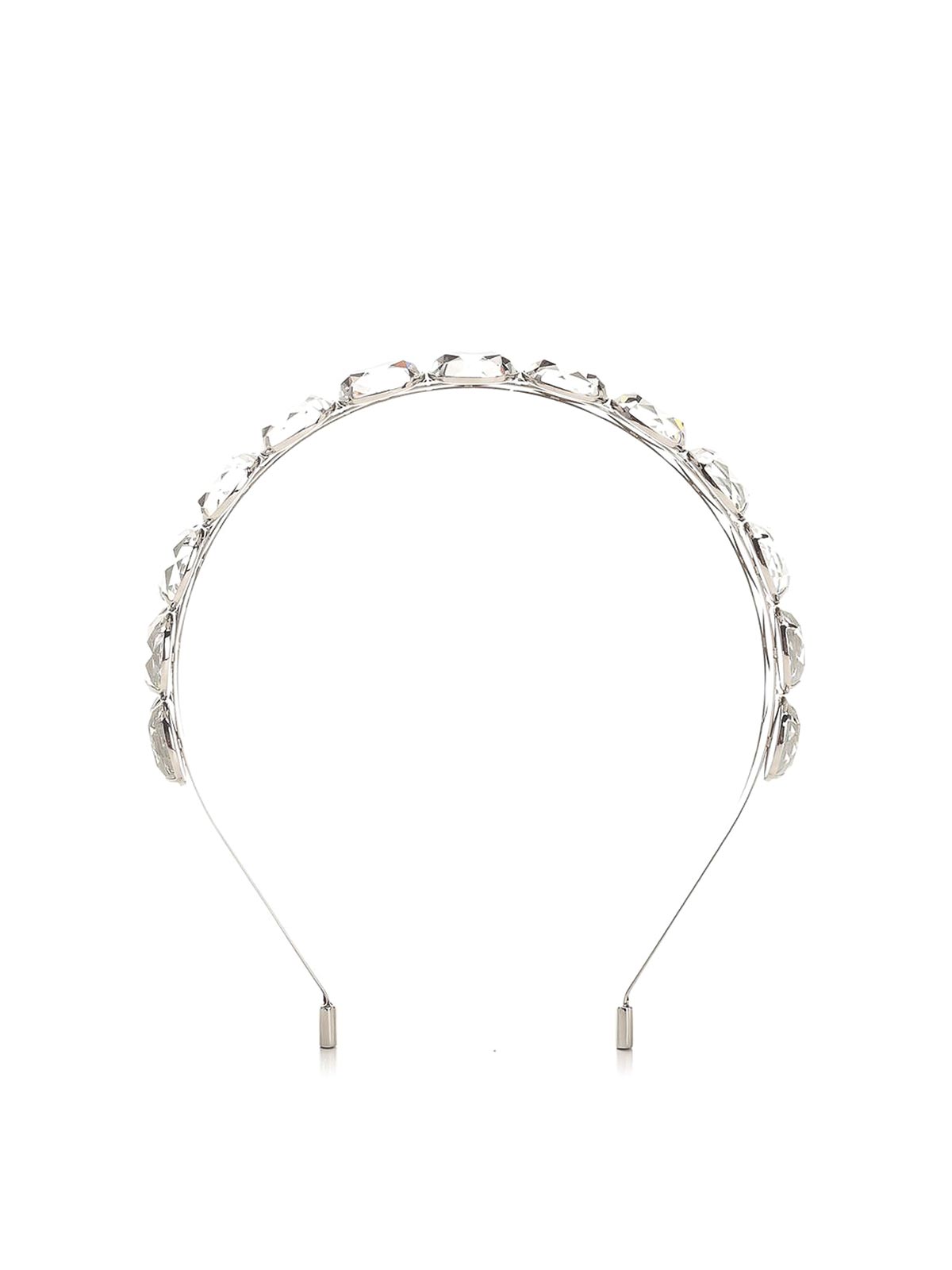 Jimmy Choo Double Headband Jewelry Silver In Silver