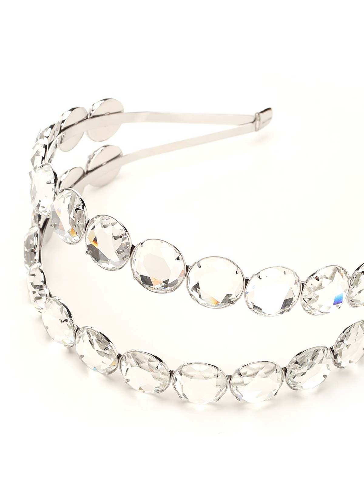 Jimmy Choo Double Headband Jewelry Silver In Silver