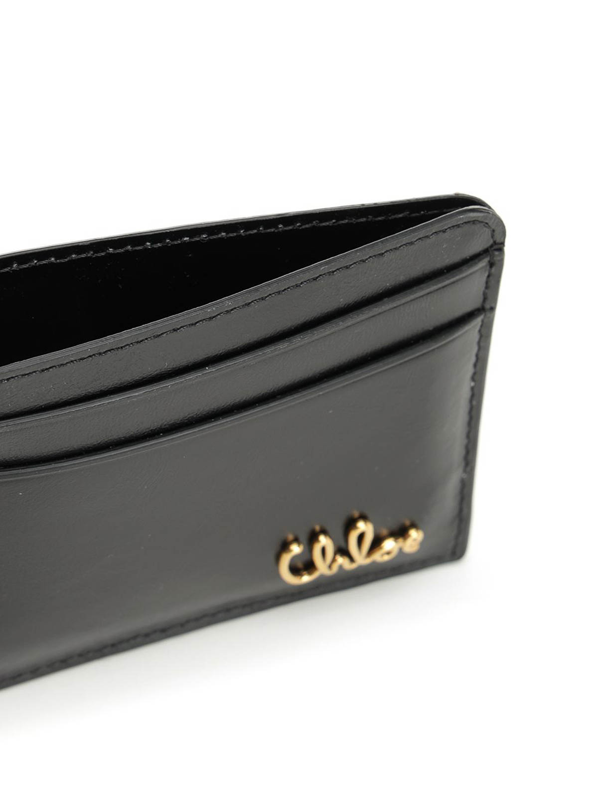 Chloé Chlo Iconic Card Case In Black