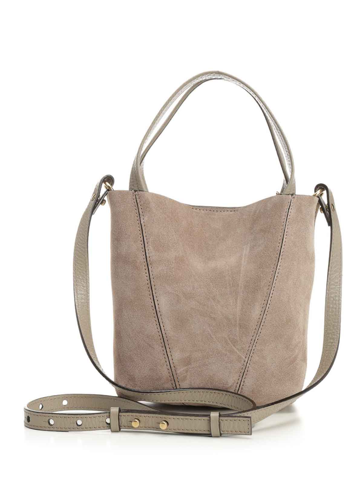 Chloé Chlo Spin Small Tote Bag In Gray