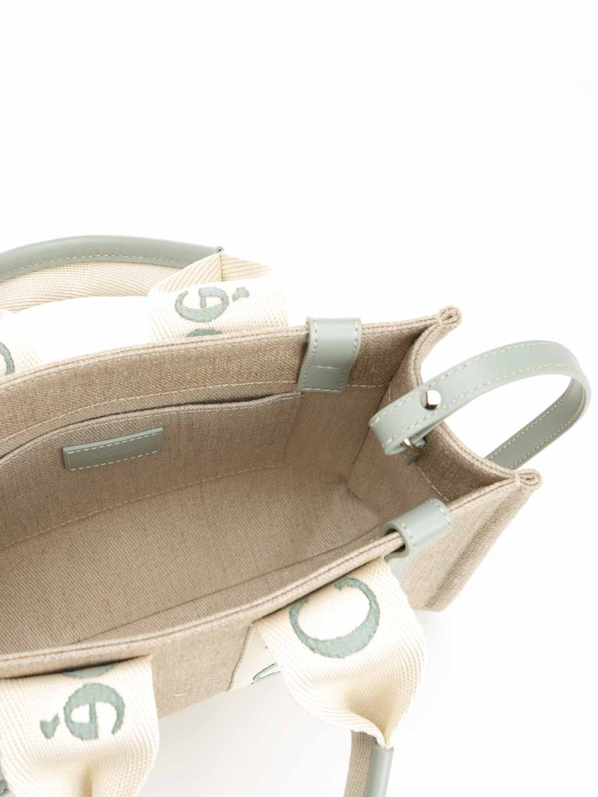 Chloé Woody Handbags Beige In Sand