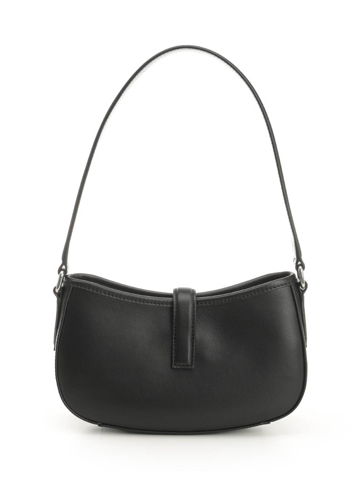 Alexander Mcqueen Mini T-buckle Shoulder Bag In Black