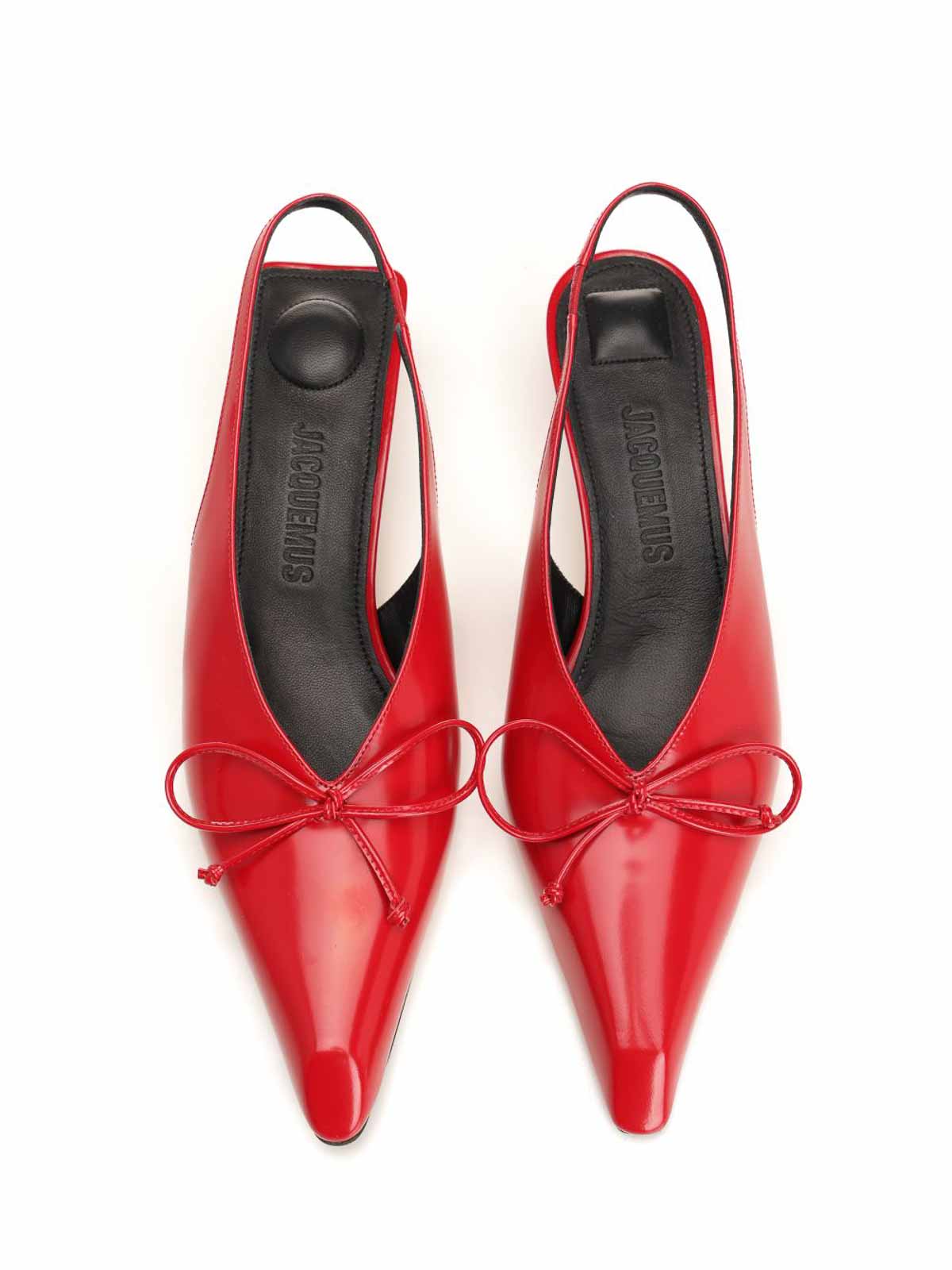 Jacquemus Women Les Slingbacks Cubisto B Kitten Heels In Red
