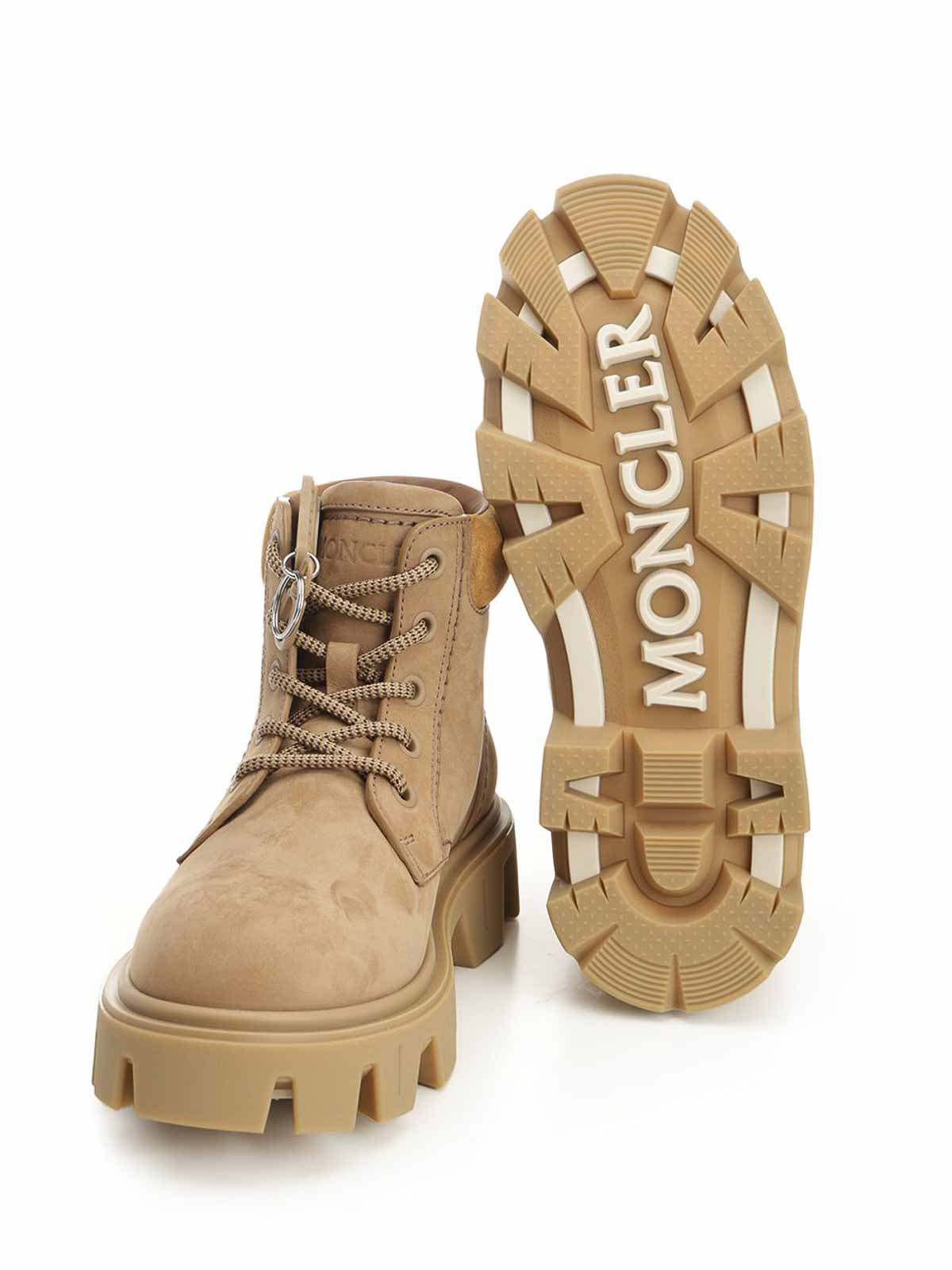 Moncler Peak City Ankle Boots Sneakers Beige In Neutral
