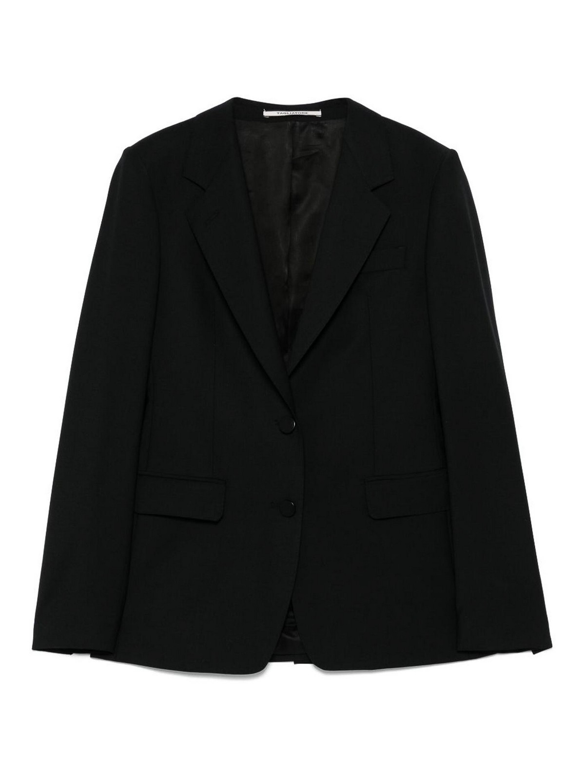 Tagliatore Black Single Breasted Blazer