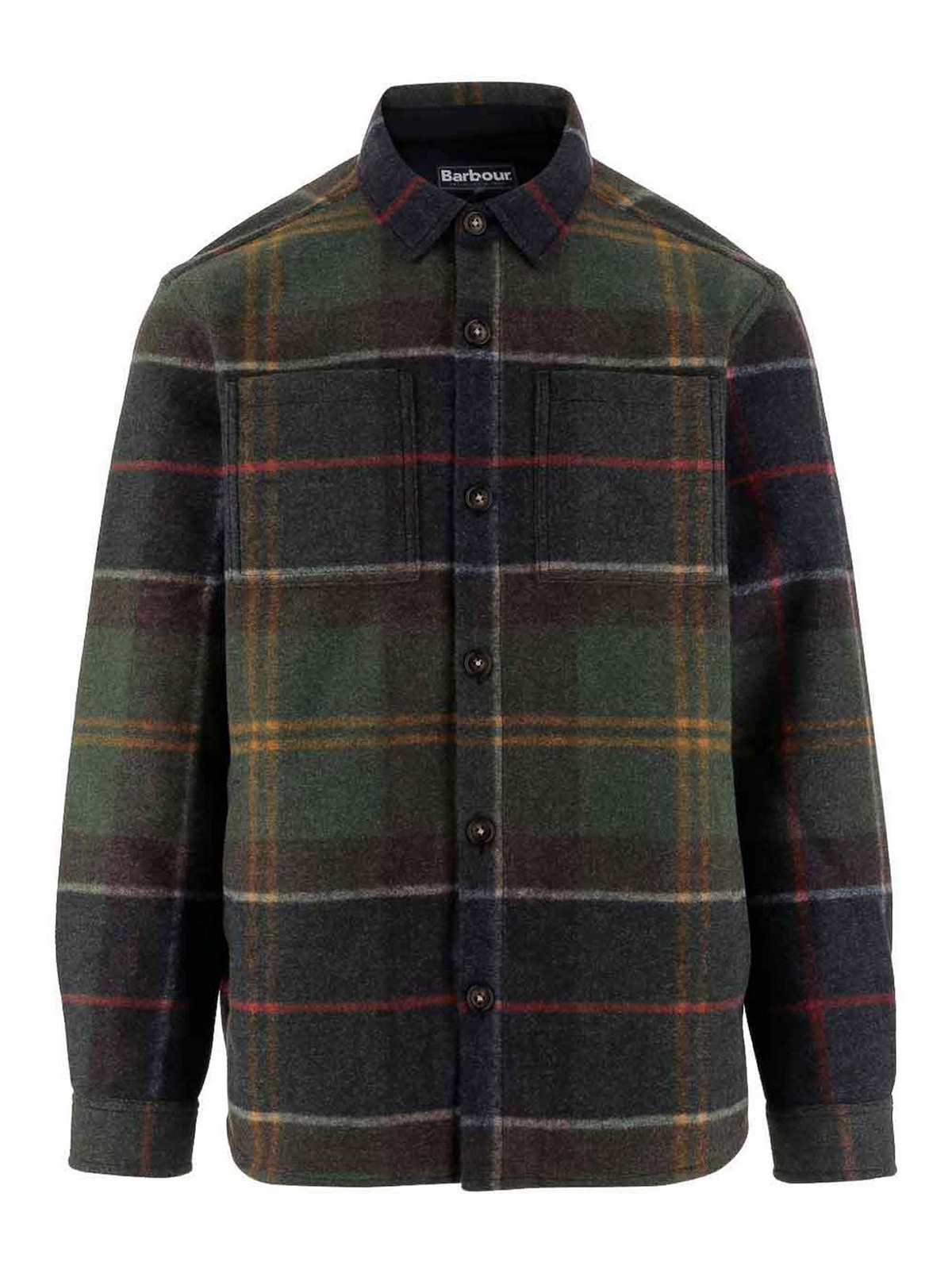 Barbour Oversize Shirt With Check Pattern In Green