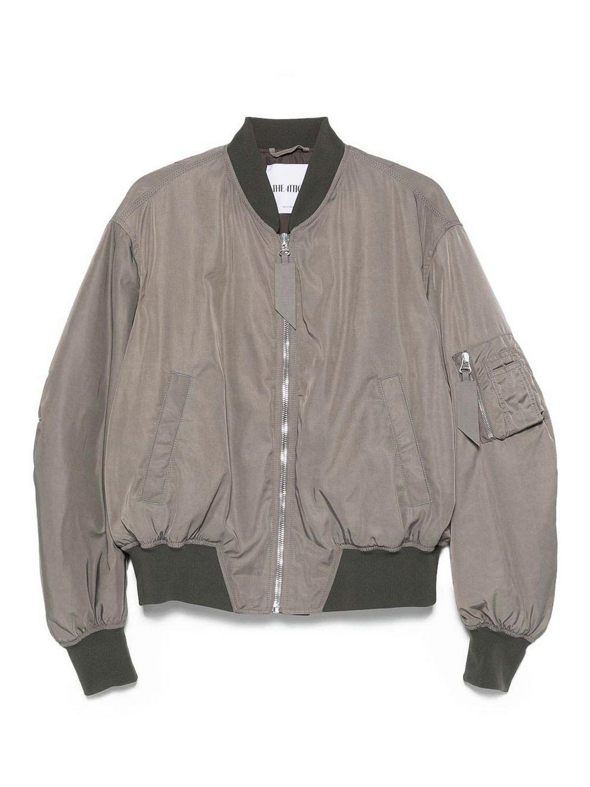 Attico Bomber  Grey In Gray