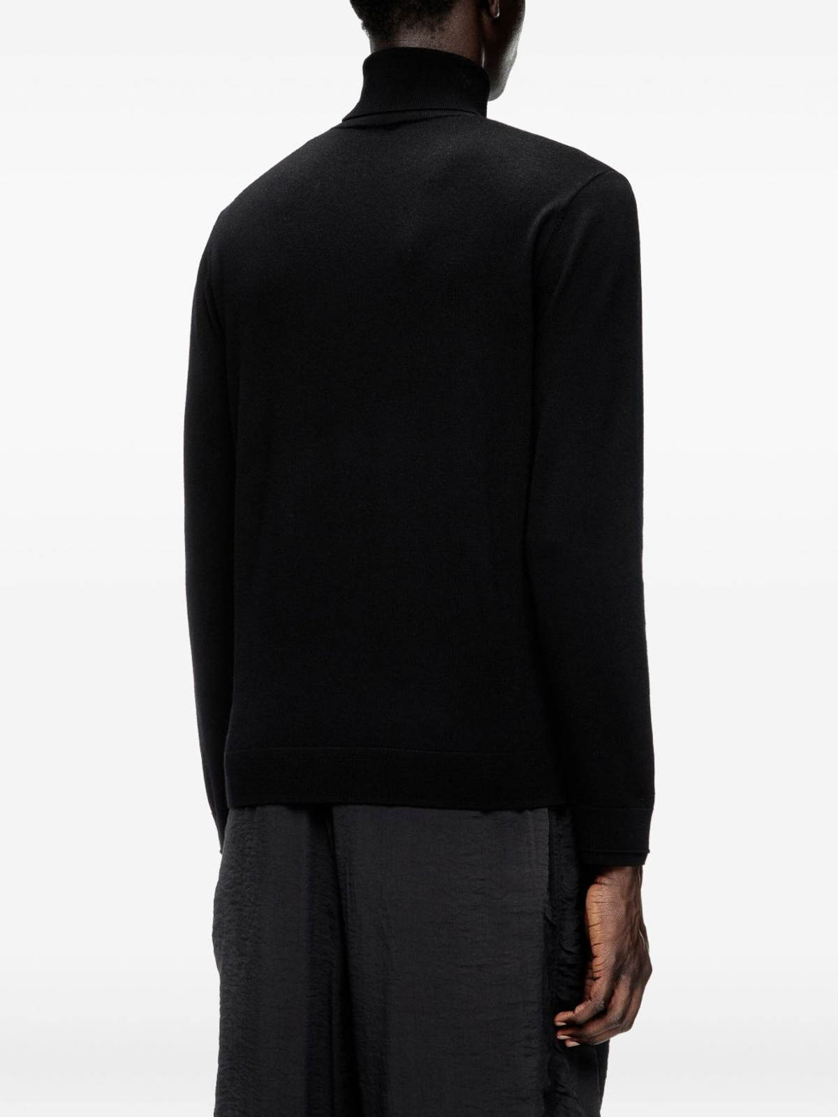 Diesel Turtleneck Sweater In Black