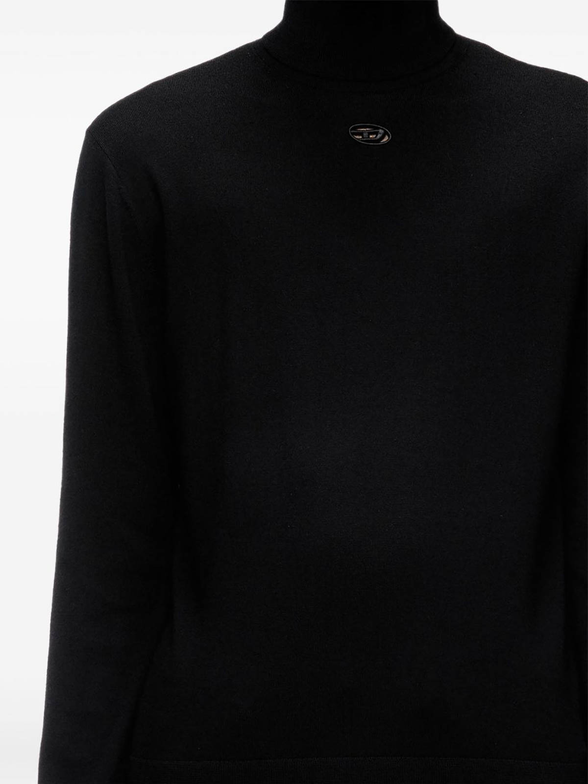 Diesel Turtleneck Sweater In Black