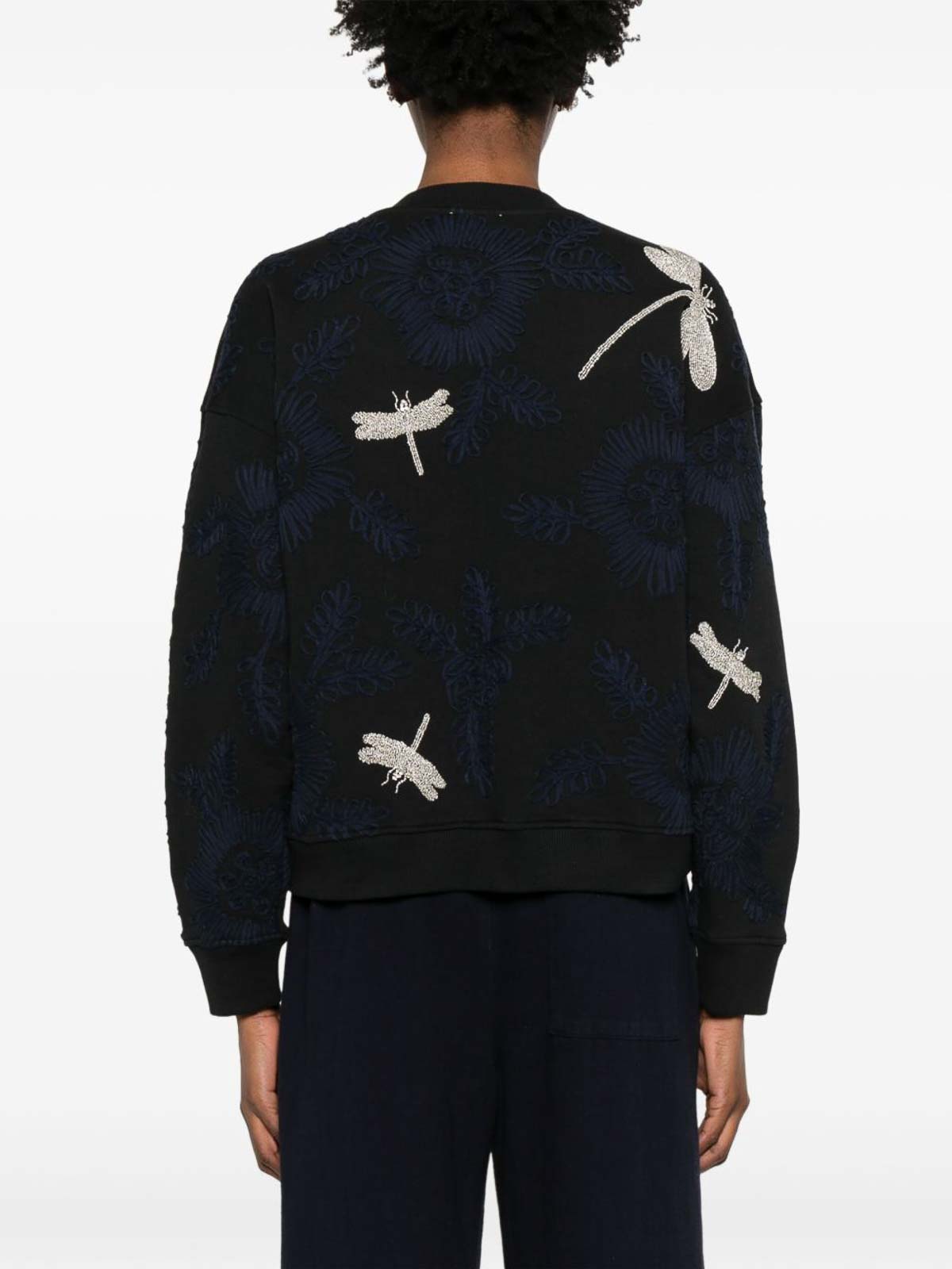 Forte Forte Long-sleeved Sweater In Black