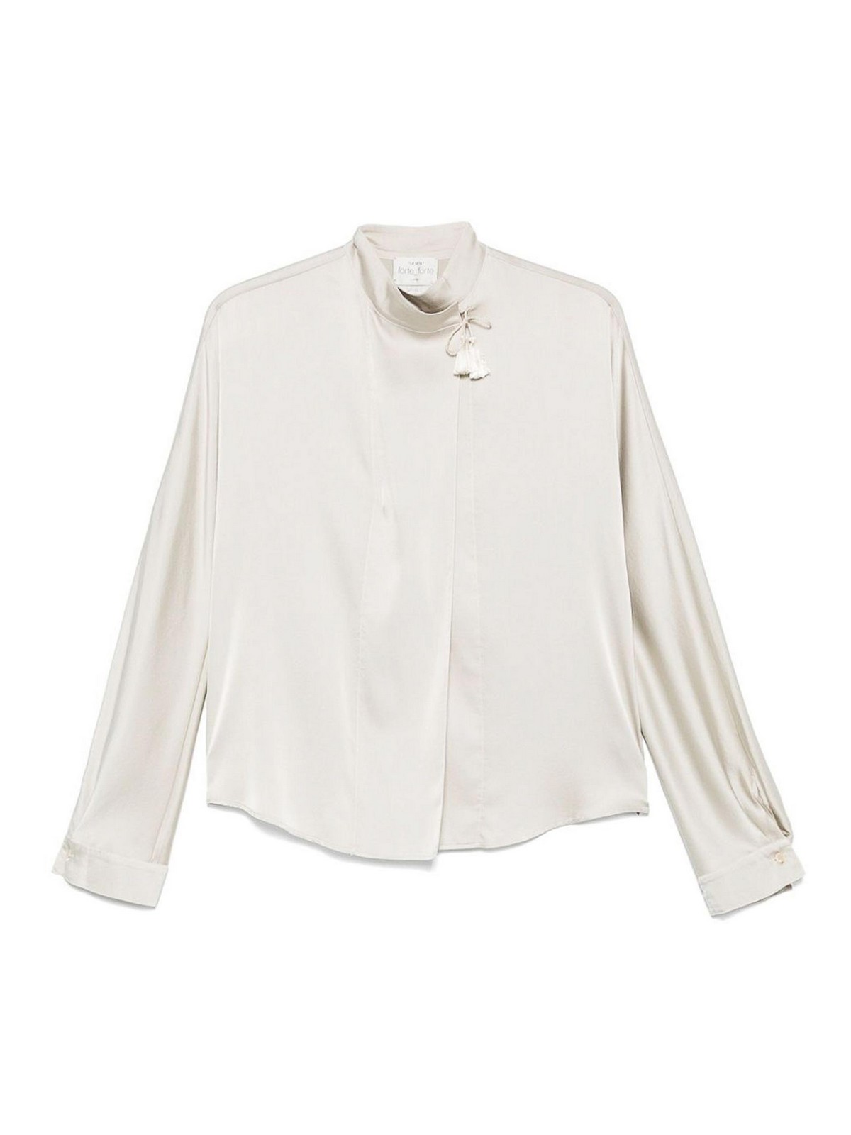 Forte Forte Grey Silk  Blouse In Gray