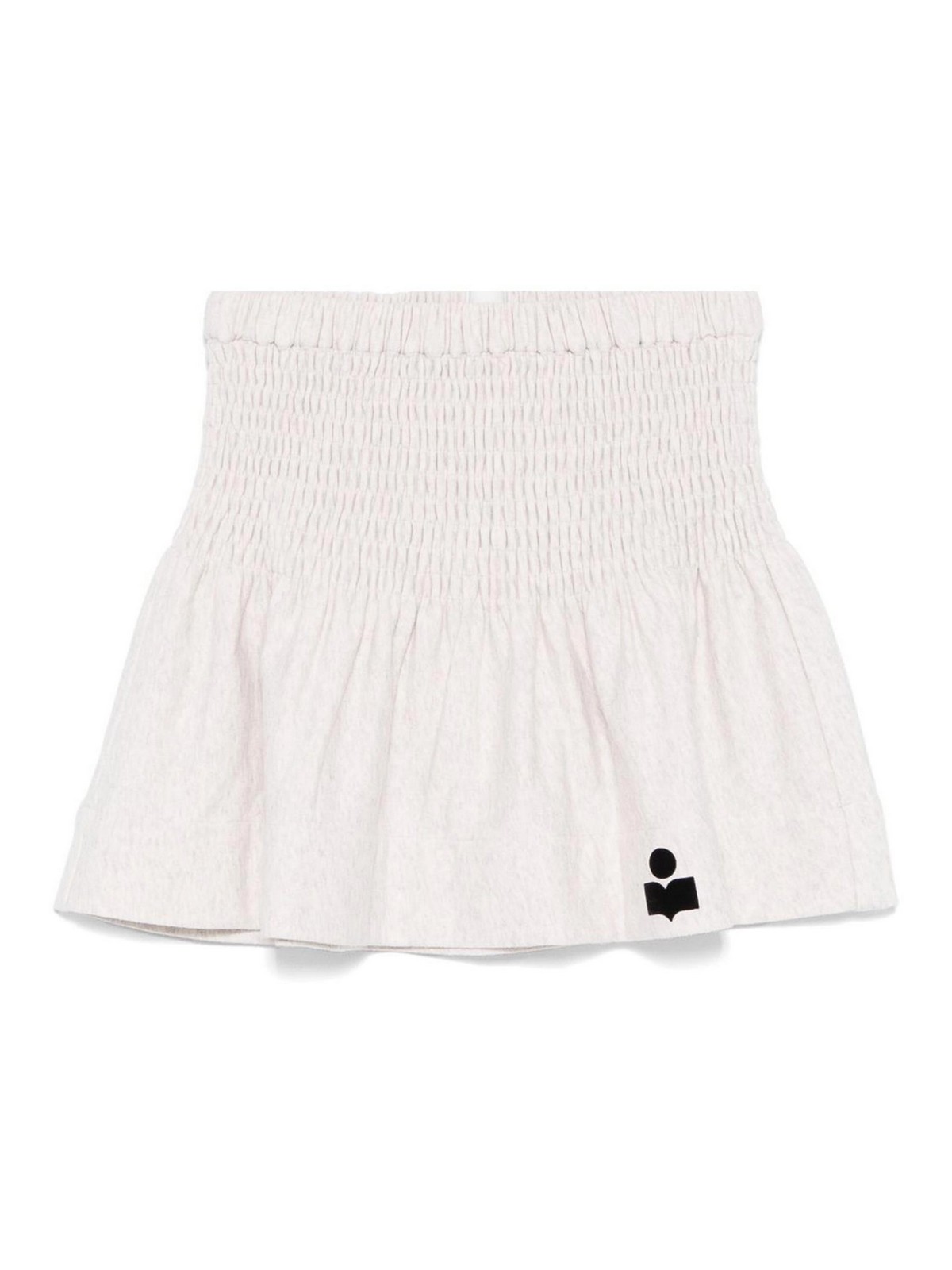 Isabel Marant Étoile Ecr  Flare Mini Skirt In Sand