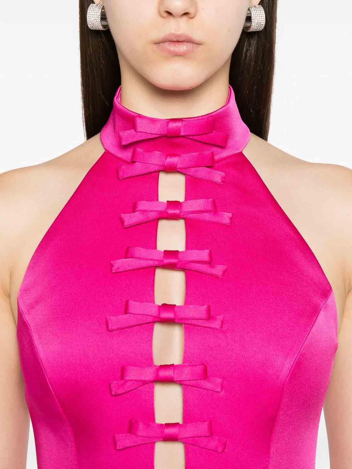Rebecca Vallance Short Dress With Halter Neckline In Pink