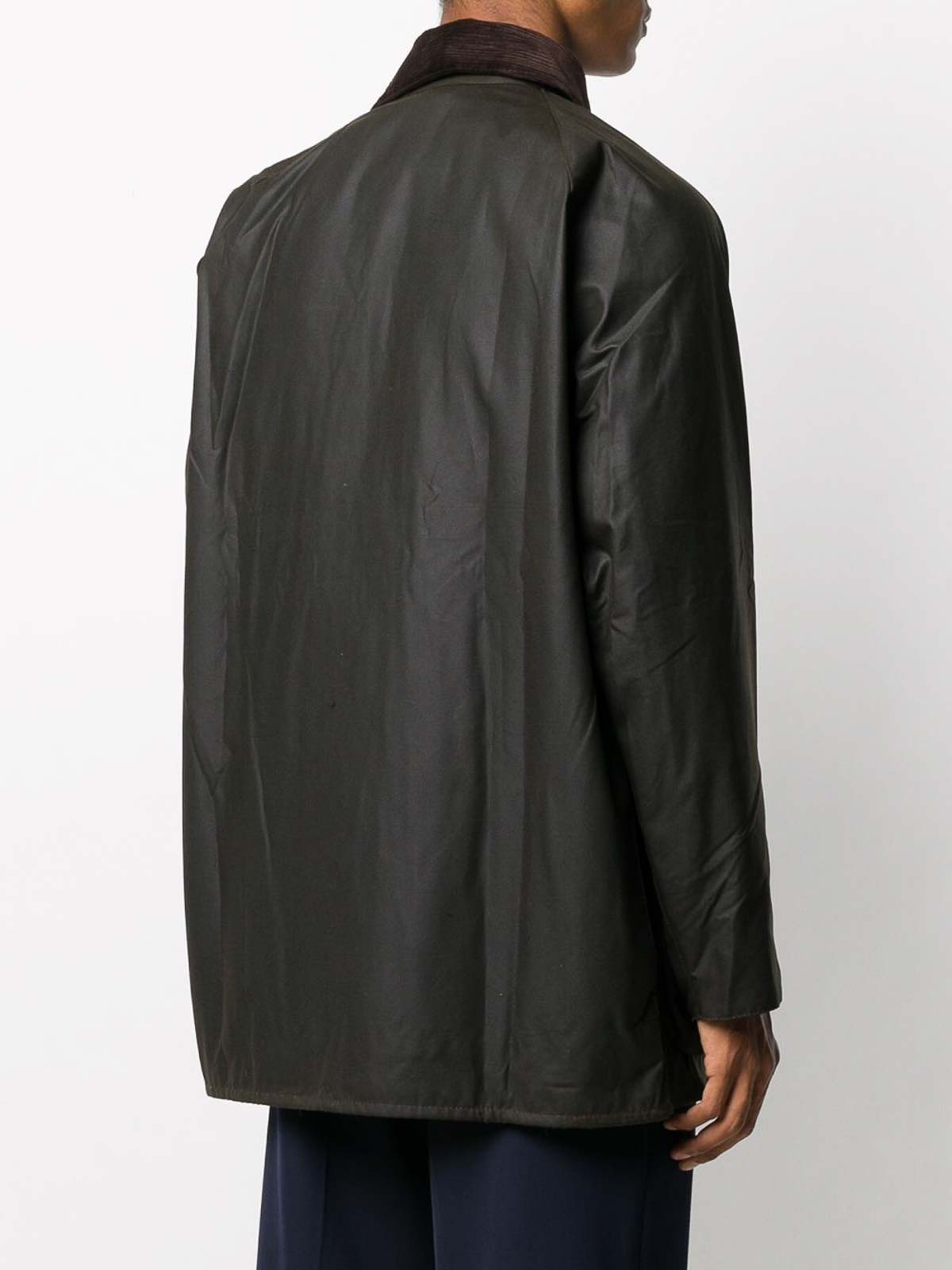 Barbour Classic Beaufort - Waxed Cotton Jacket In Black