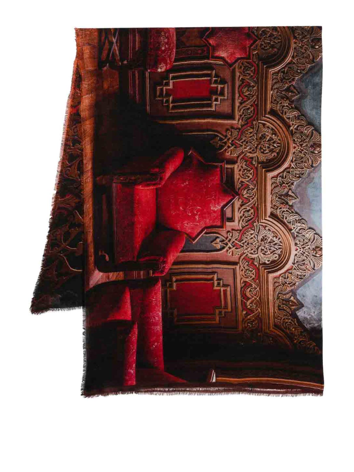 Faliero Sarti Chocolate House Scarf In Brown