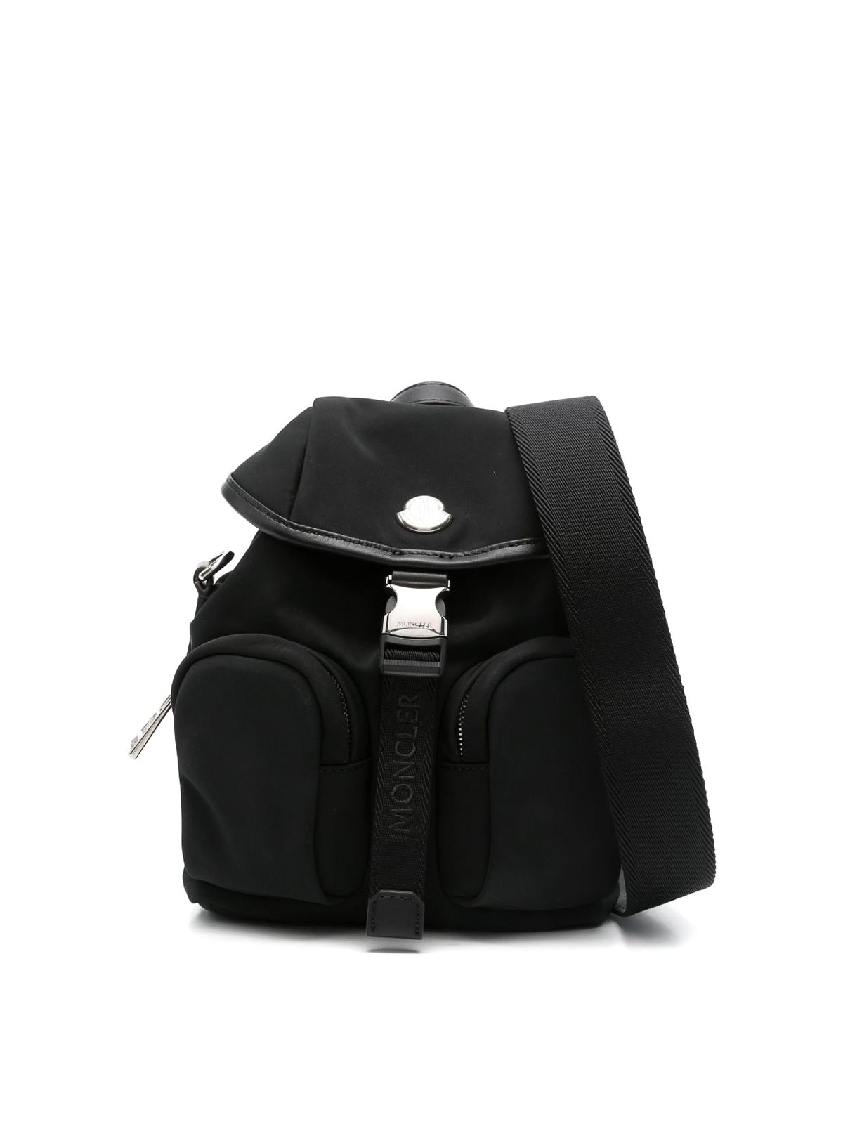 Moncler Trick Mini Nylon Backpack In Black