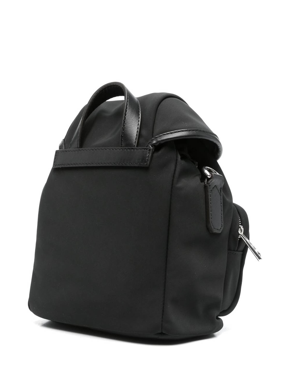 Moncler Trick Mini Nylon Backpack In Black