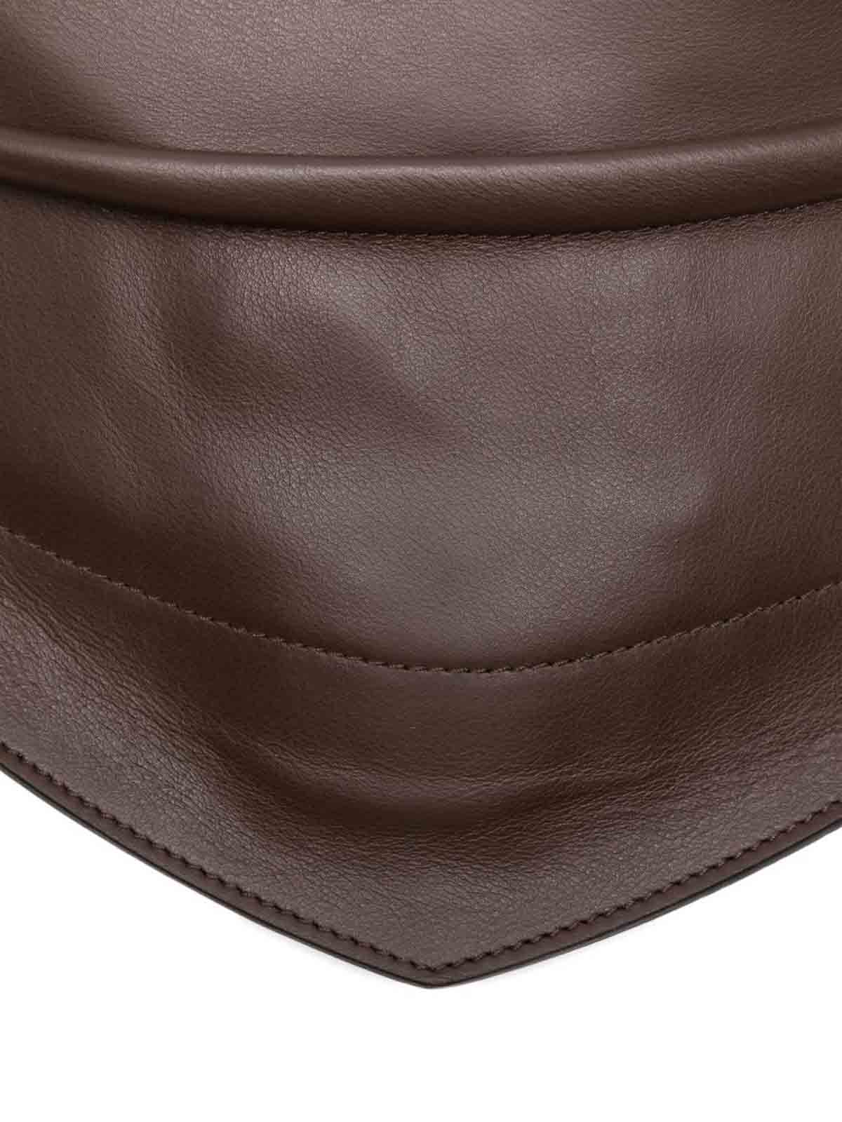 Federico Cina Chocolate  Shoulder Bag In Brown