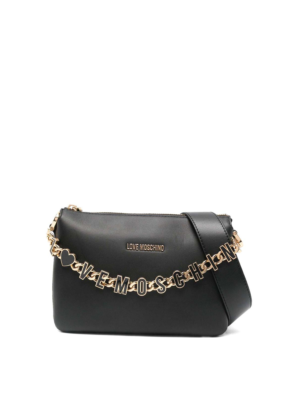 Love Moschino Black Shoulder Bag In Black