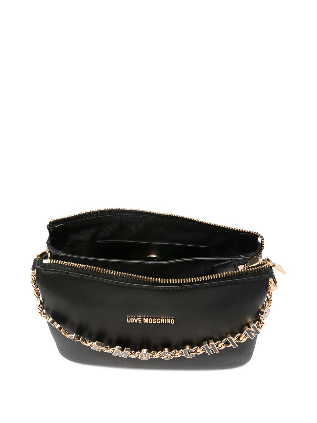 Love Moschino Black Shoulder Bag In Black
