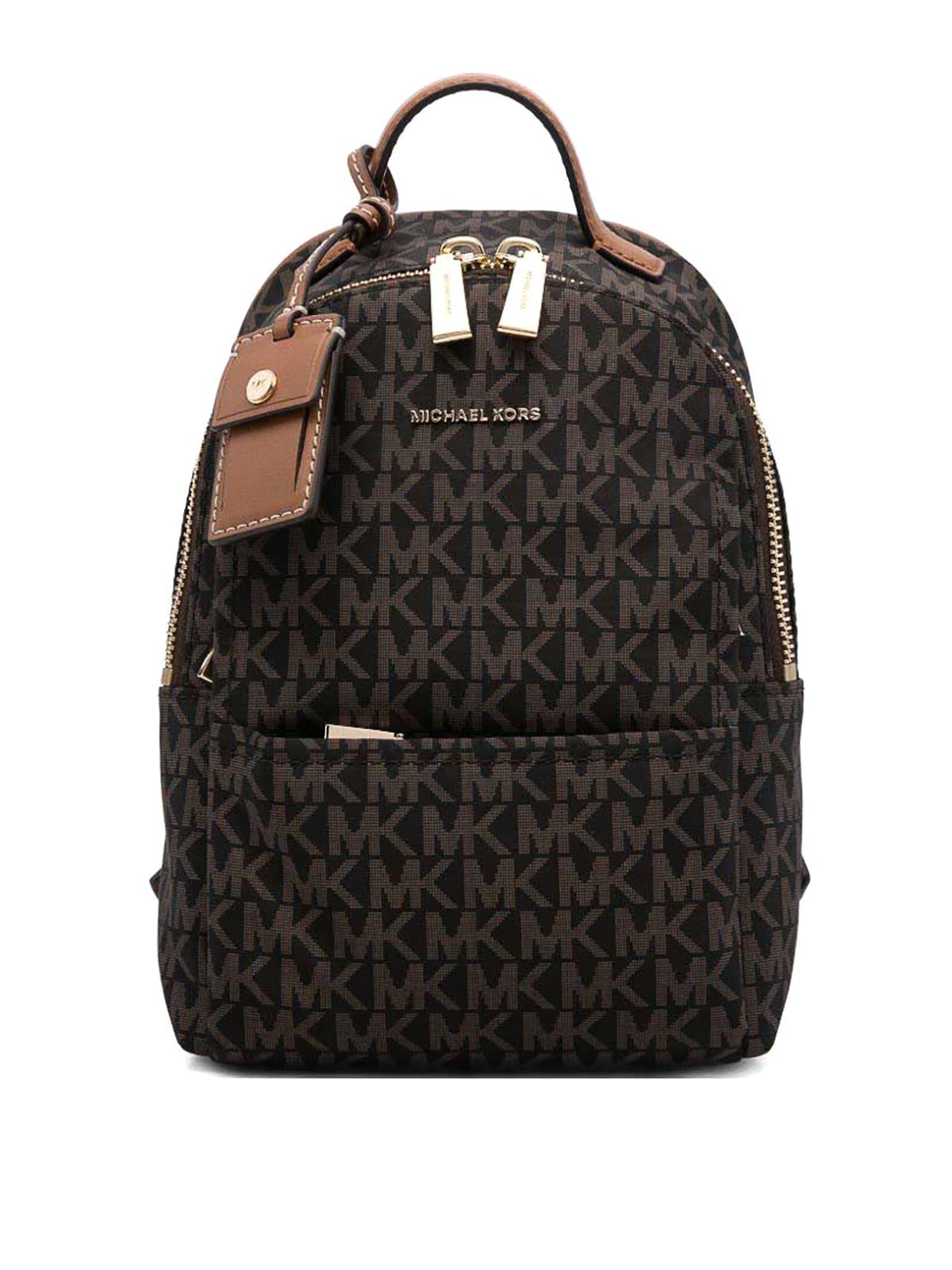 Michael Kors Printed Design Canvas Backpack In Brown