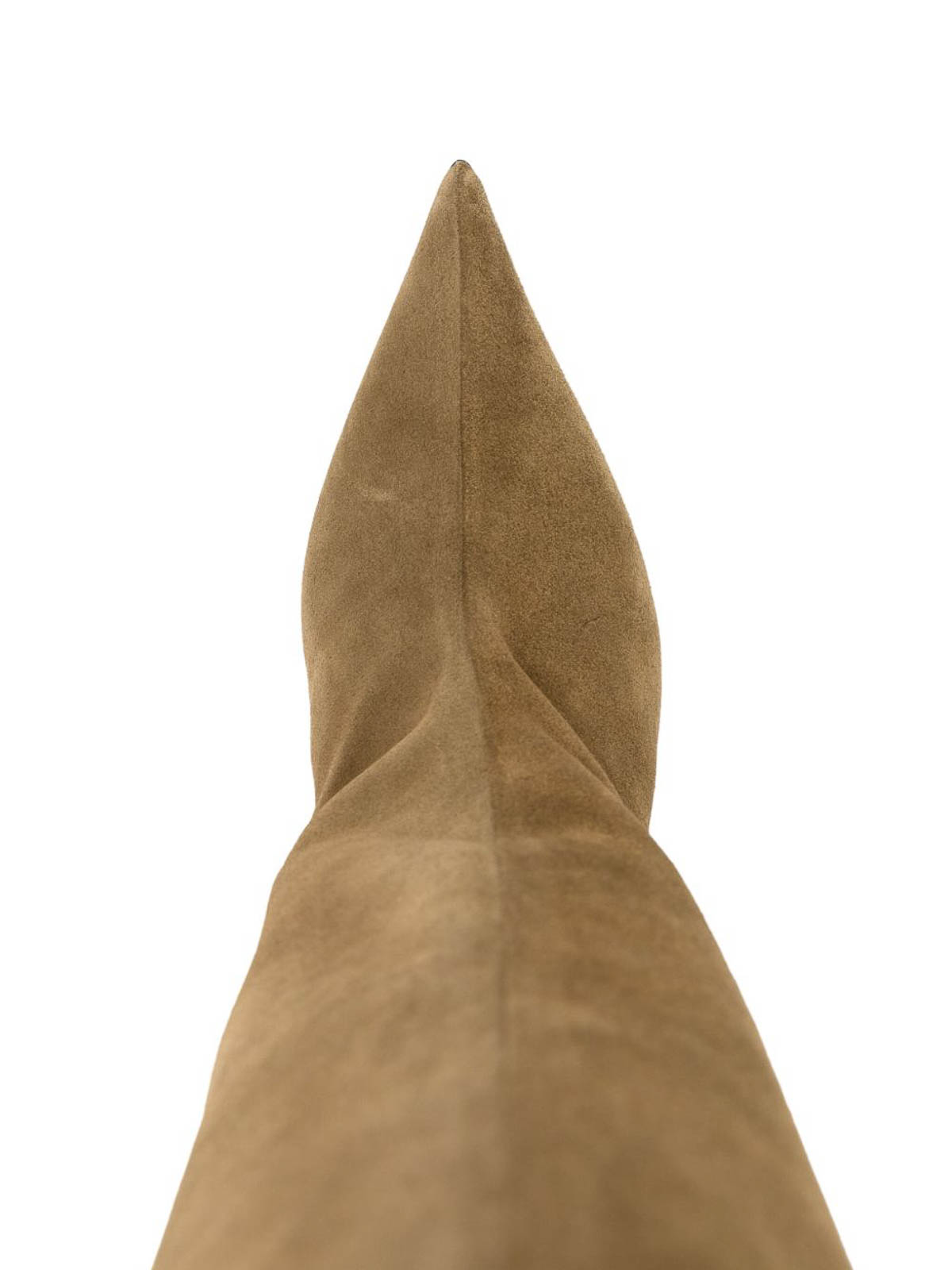 Attico 65mm Lea Suede Boots In Brown