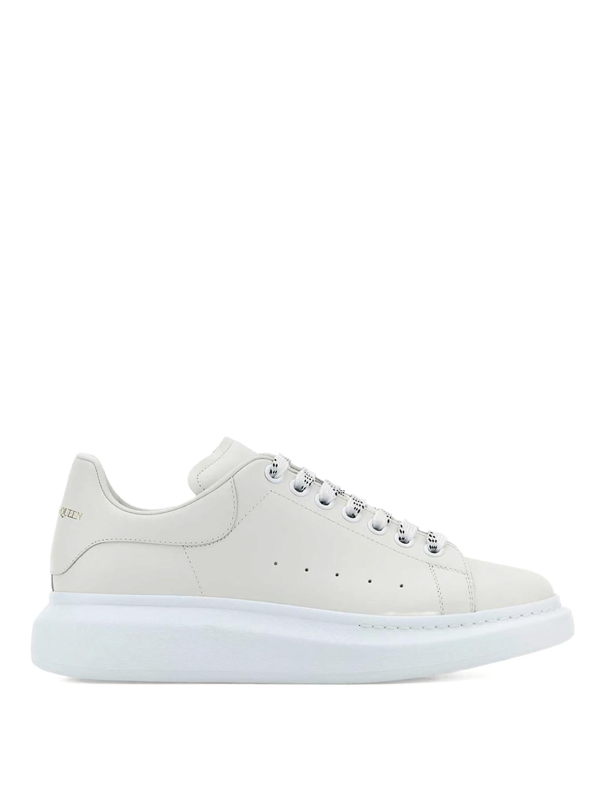 Alexander Mcqueen Oversized Leather Low-top Sneakers In White