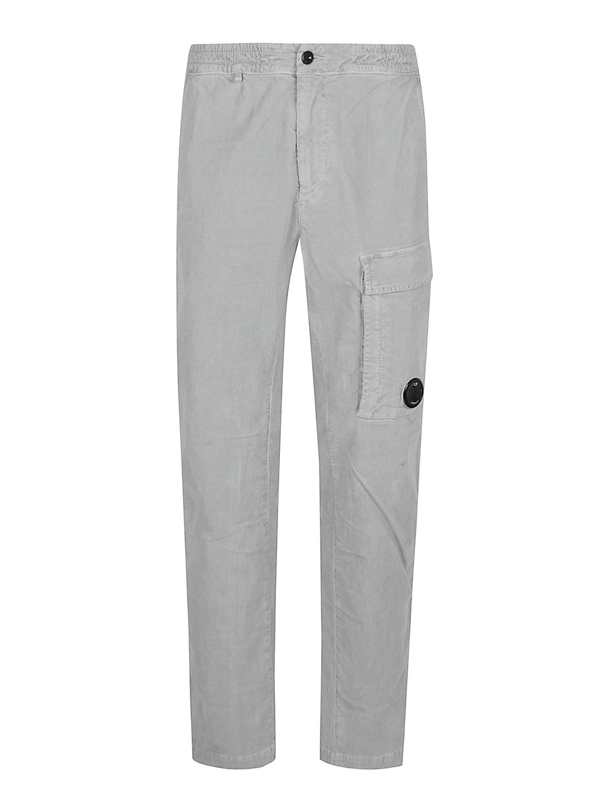 C.p. Company Elastic Waistband Cargo Pant In Gray