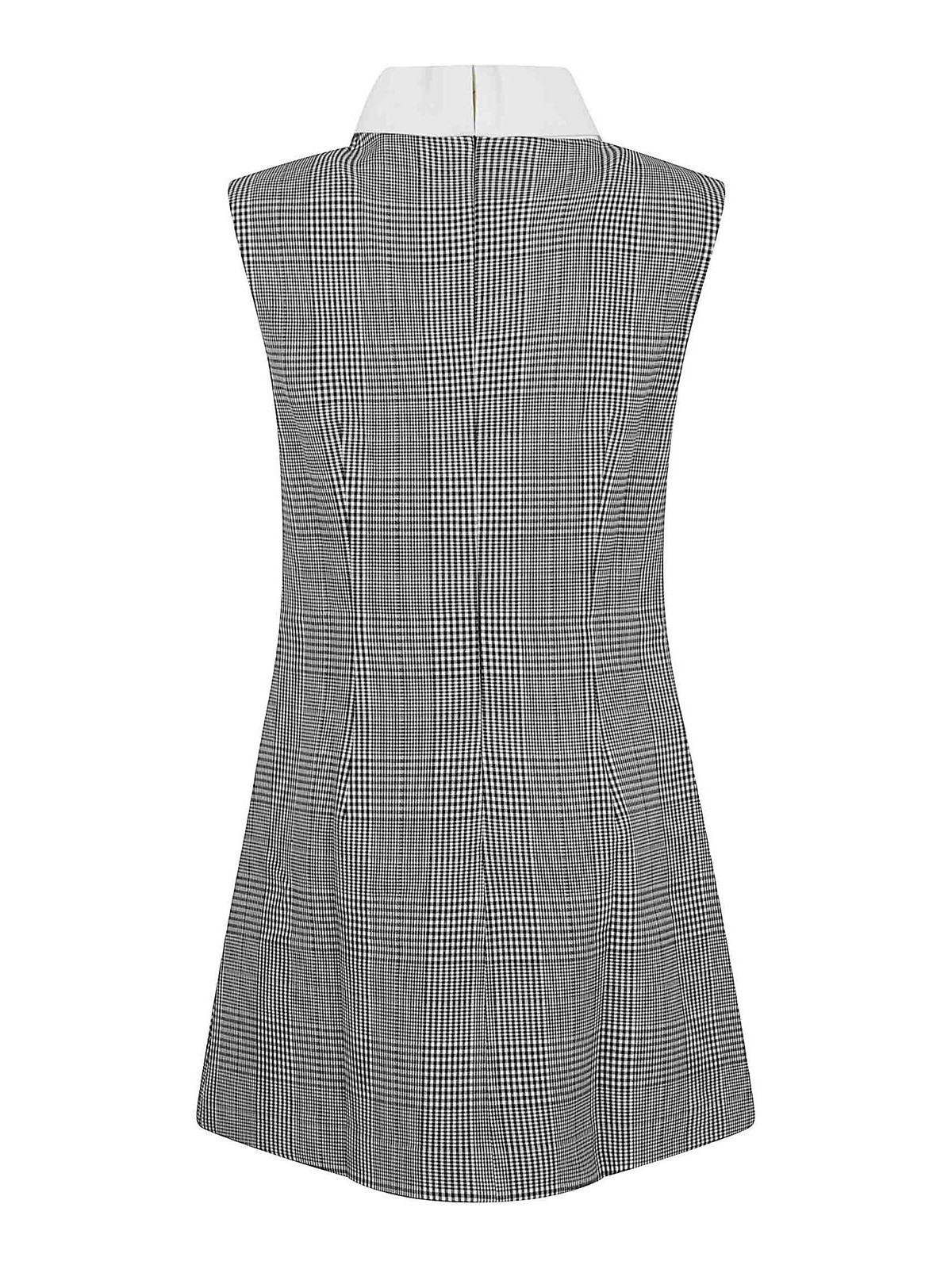 Self-portrait Sleeveless Prince Of Wales Check Mini Dress In Multi