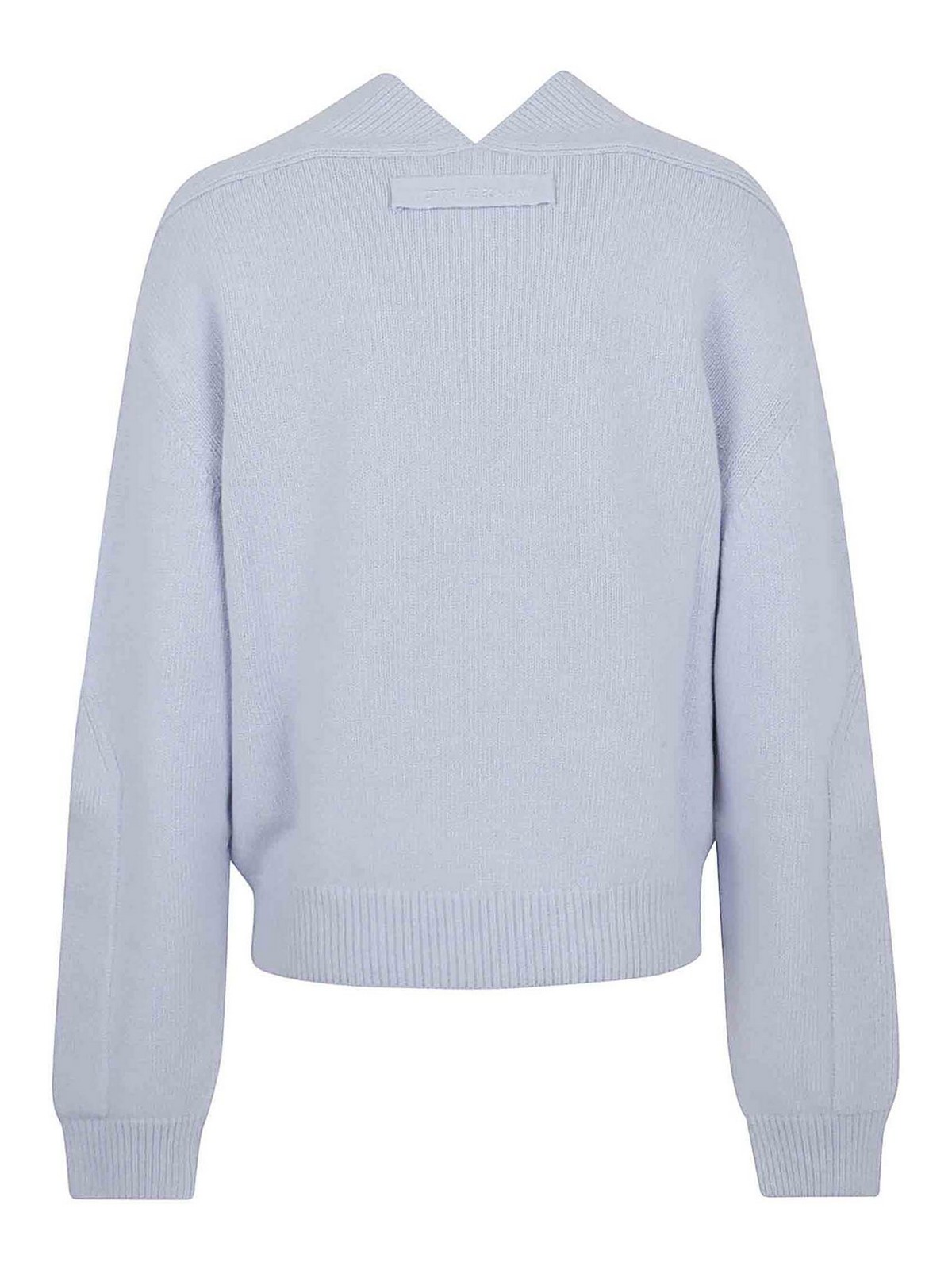 Victoria Beckham Wool And Cashmere Blend Jumper In Blue