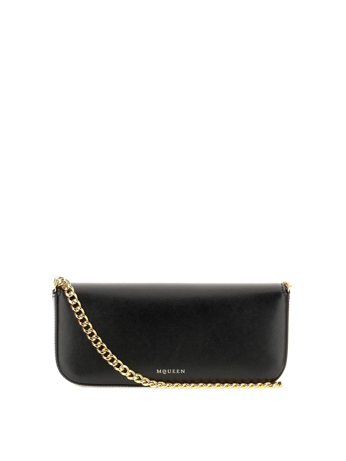Alexander Mcqueen Women Black Healthier Small Skull Flower Crossbody Bag In Black