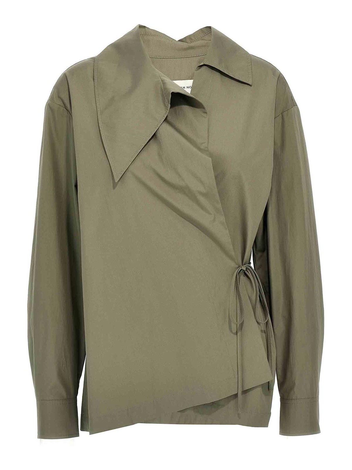 Dries Van Noten Women Asymmetrical Shirt In Green