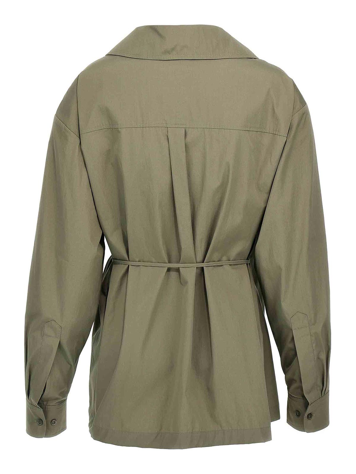 Dries Van Noten Women Asymmetrical Shirt In Green