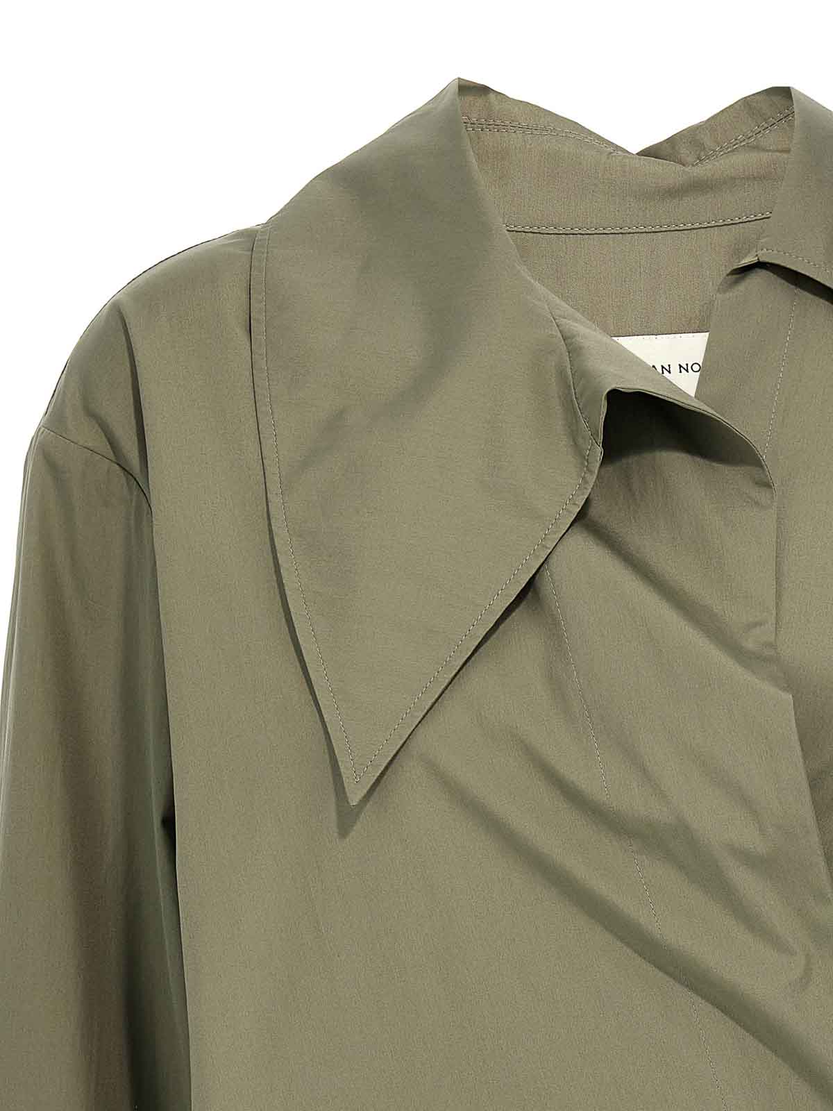 Dries Van Noten Women Asymmetrical Shirt In Green