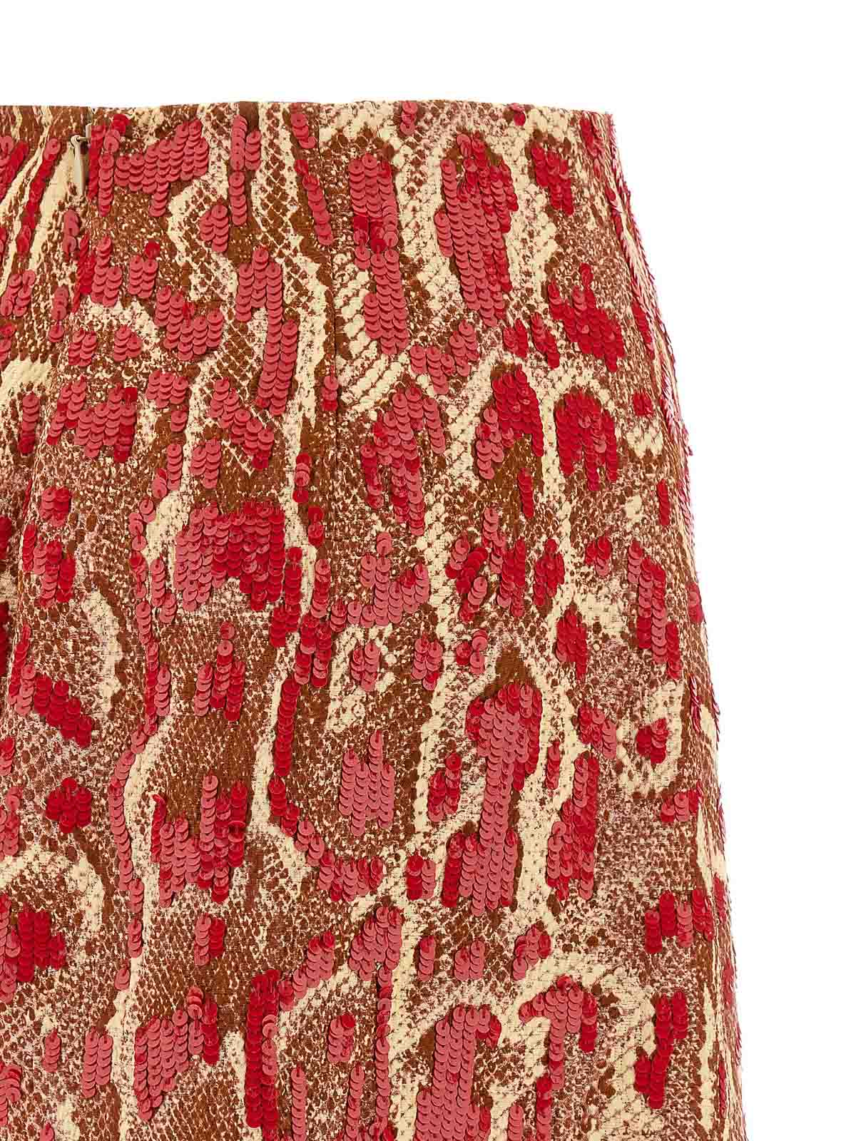 Dries Van Noten A-line Silhouette Animal Print Skirt In Multi