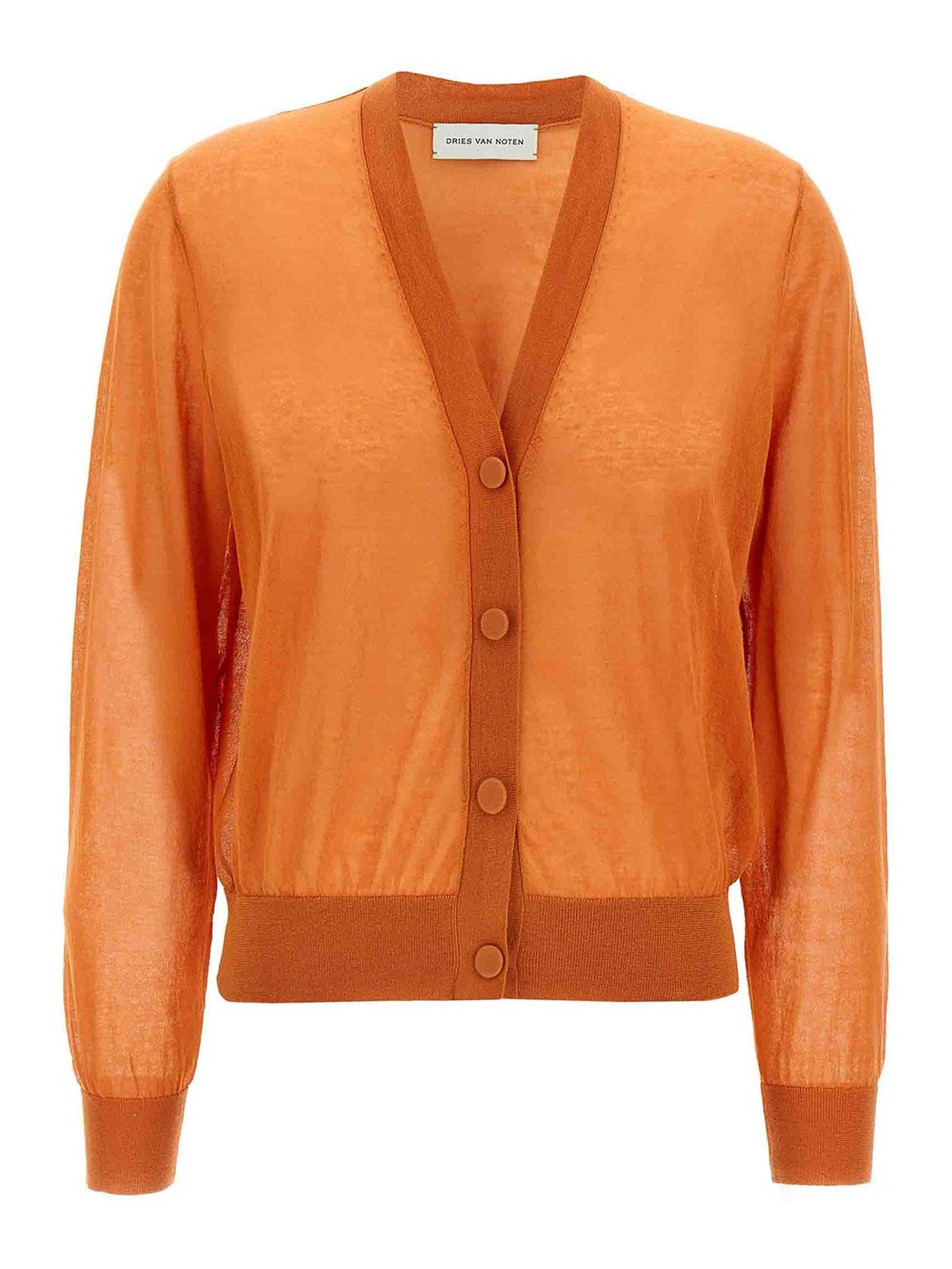 Dries Van Noten Talita Cardigan In Orange