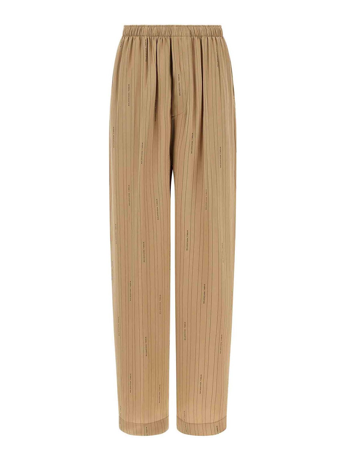 Balenciaga Tailored Trousers Pinstripe Pattern In Animal Print