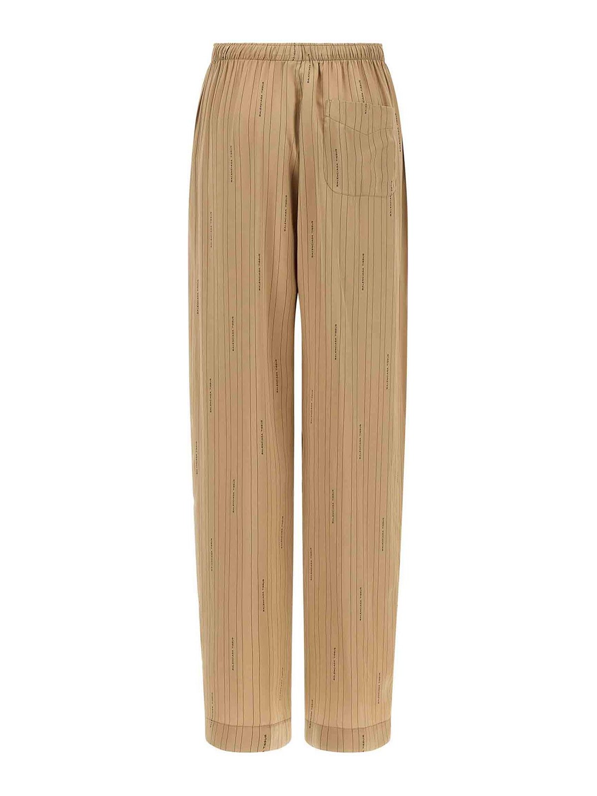 Balenciaga Tailored Trousers Pinstripe Pattern In Animal Print