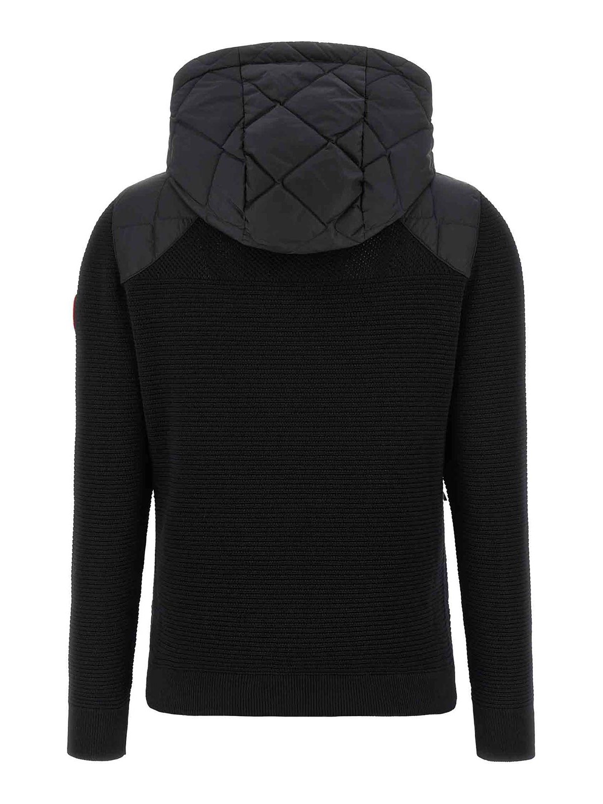 Canada Goose Hybridge Quilted Knit Jacket In Black