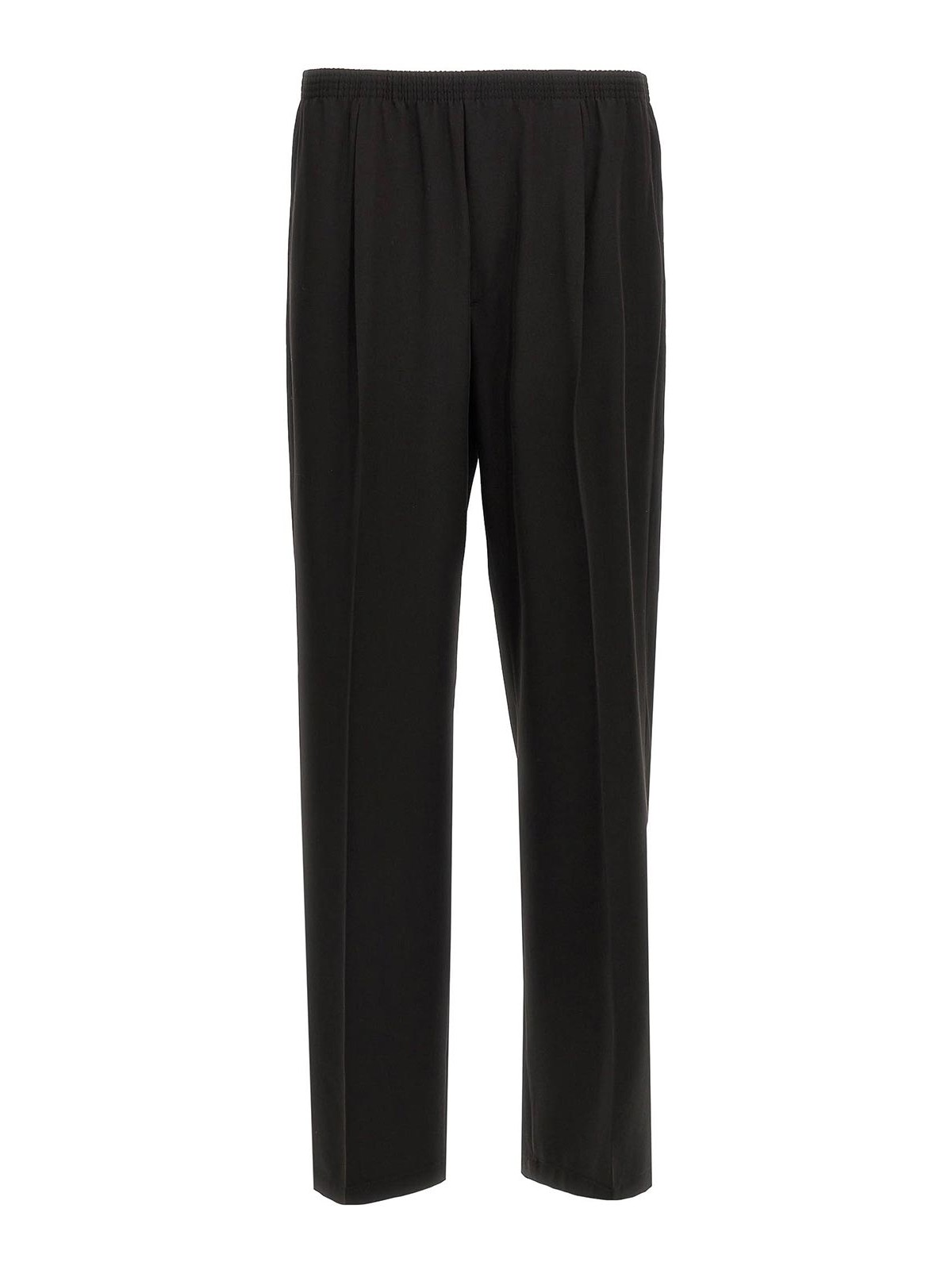 Cellar Door Ezio Elastic-waistband Trousers In Black