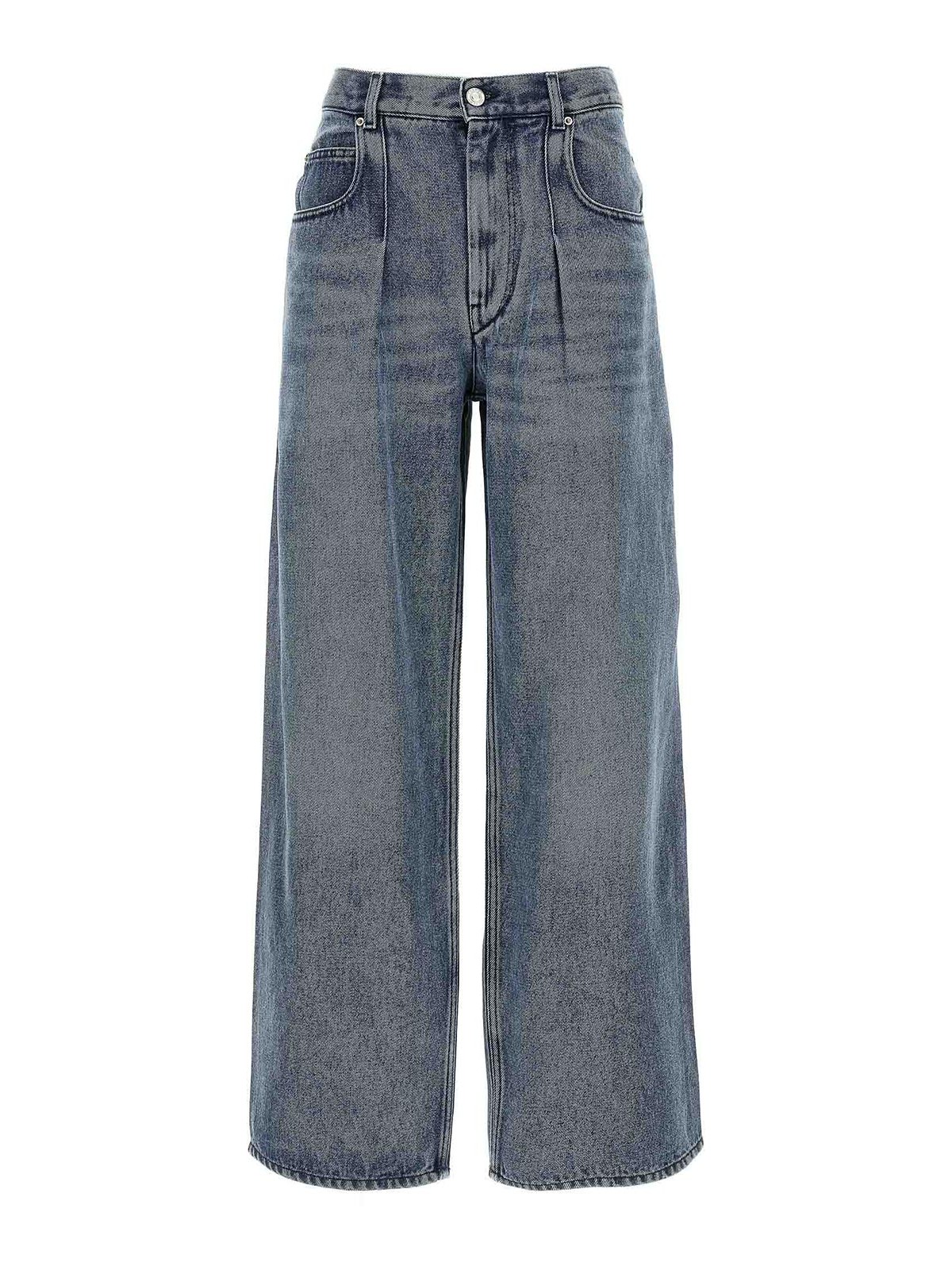 Isabel Marant High-waisted Straight Blue Jeans In Blue