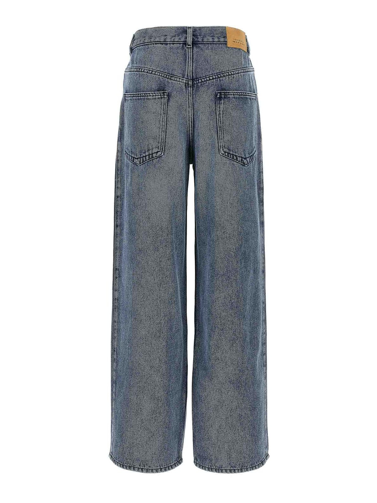 Isabel Marant High-waisted Straight Blue Jeans In Blue
